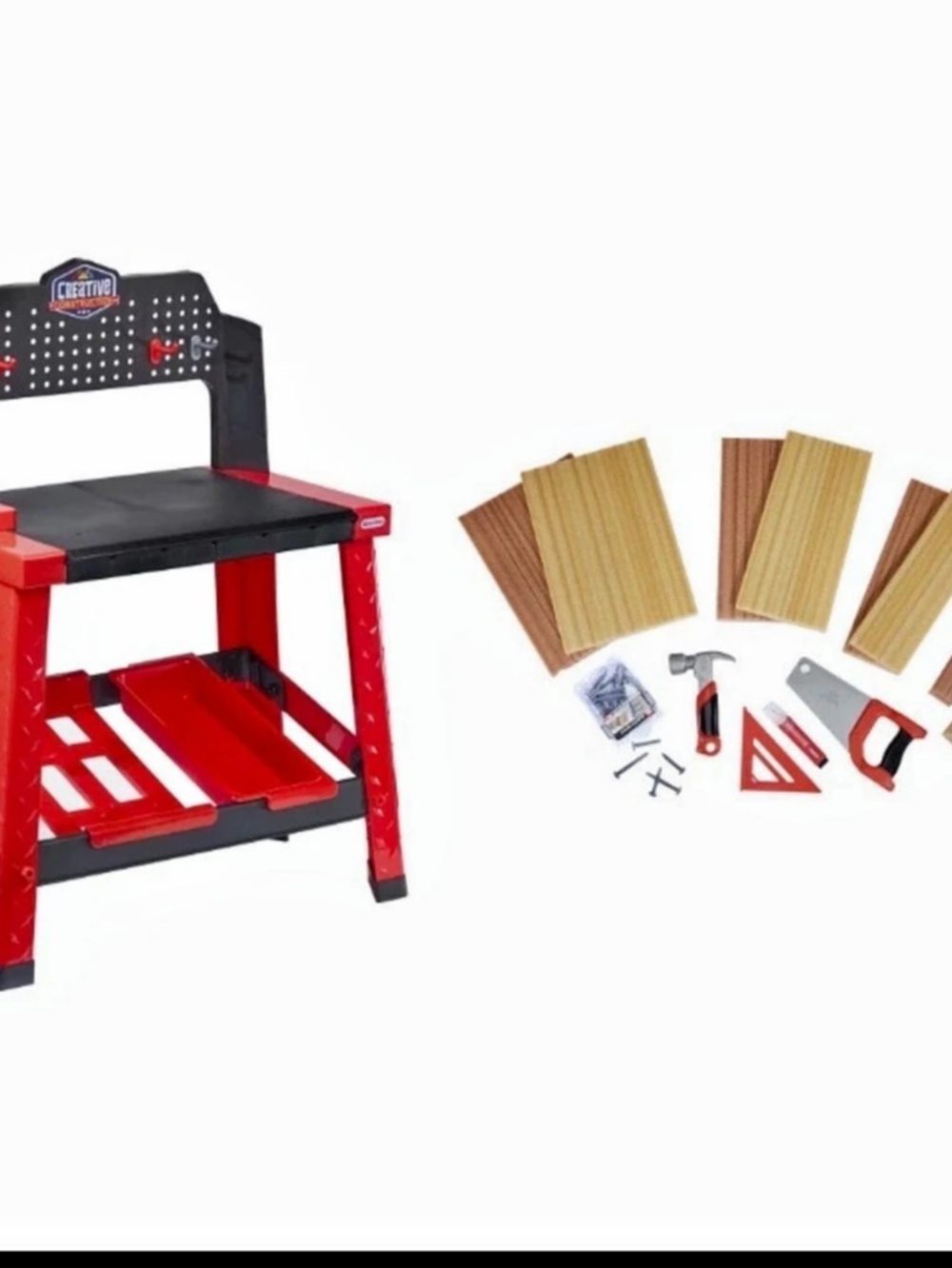 Little Tikes Creative Construction Workbench Toy Set
